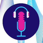 dicas de podcasts: imagem de um microfone com fones de ouvido colorido